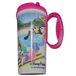 VINTAGE! DISNEY PARKS 16 Oz. Mickey Mouse & Friends Insulated Thermal Cup